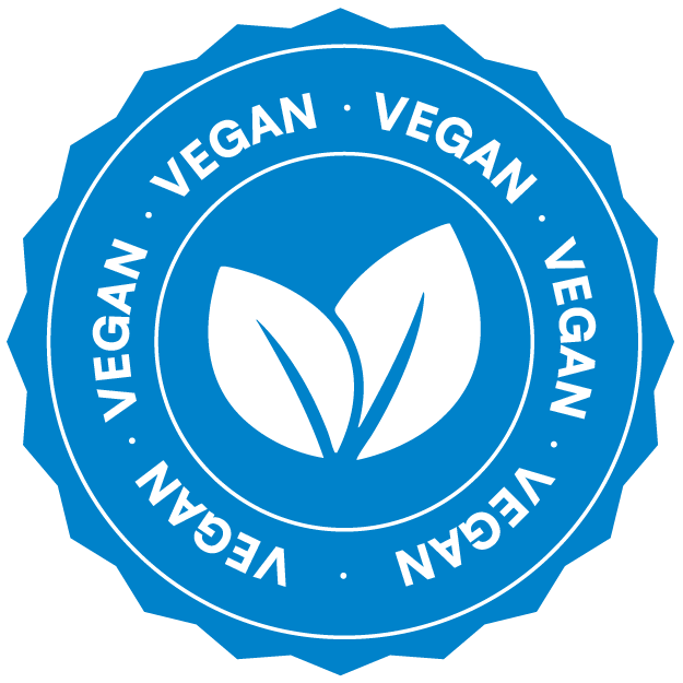 Blue Vegan Product Stamp