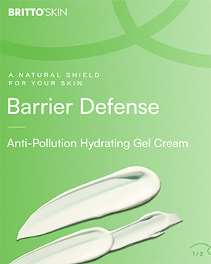 An educational graphic of the Barrier Defense Gel cream